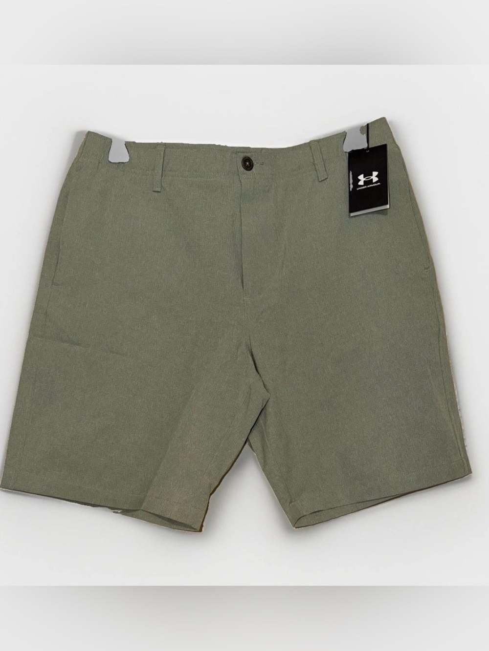 New Under Armour Men's Size 36 Green UA Golf Vented Shorts 10" Inseam NWT